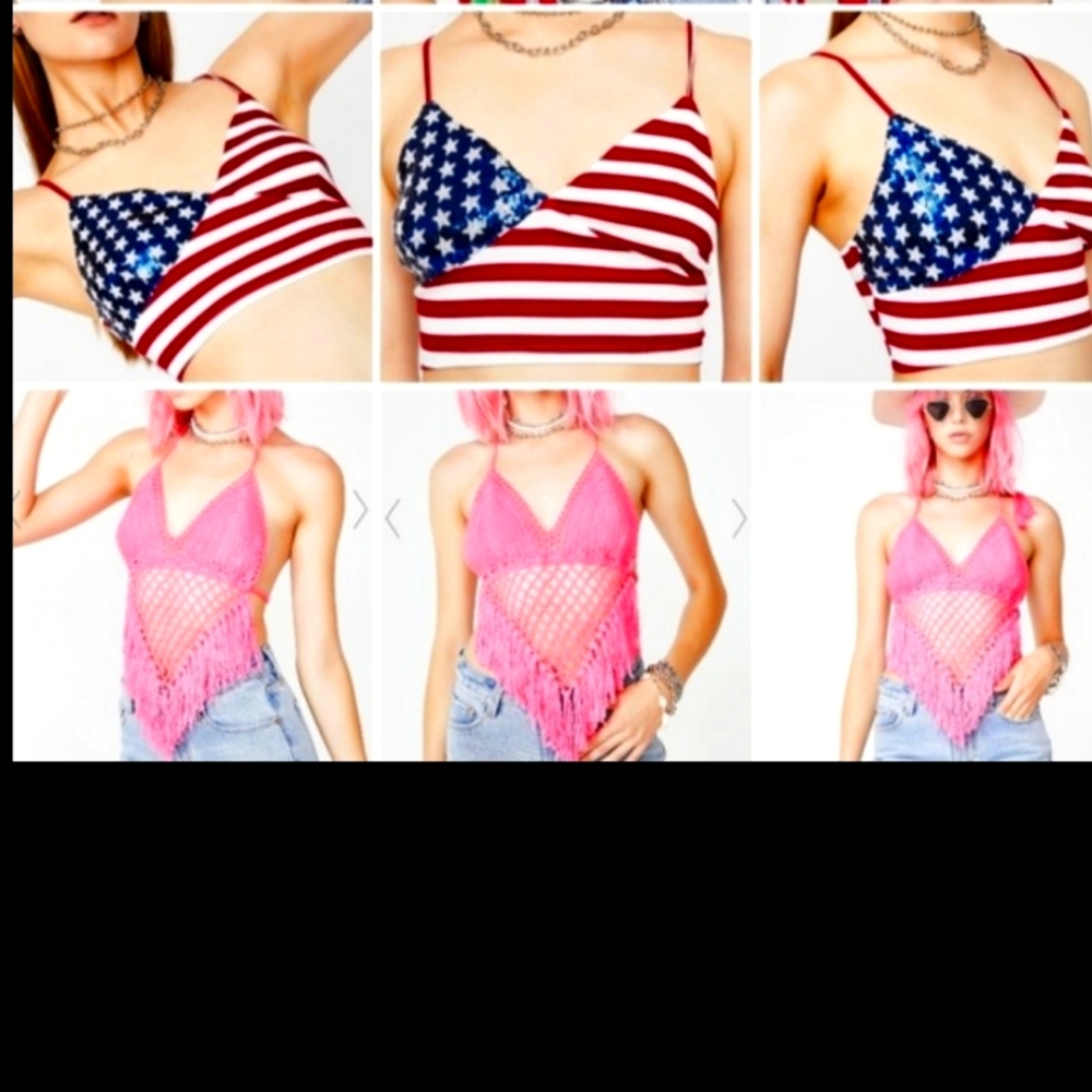 2 brand new fun crop top *free croptop included